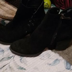 Zipper and lace up boots